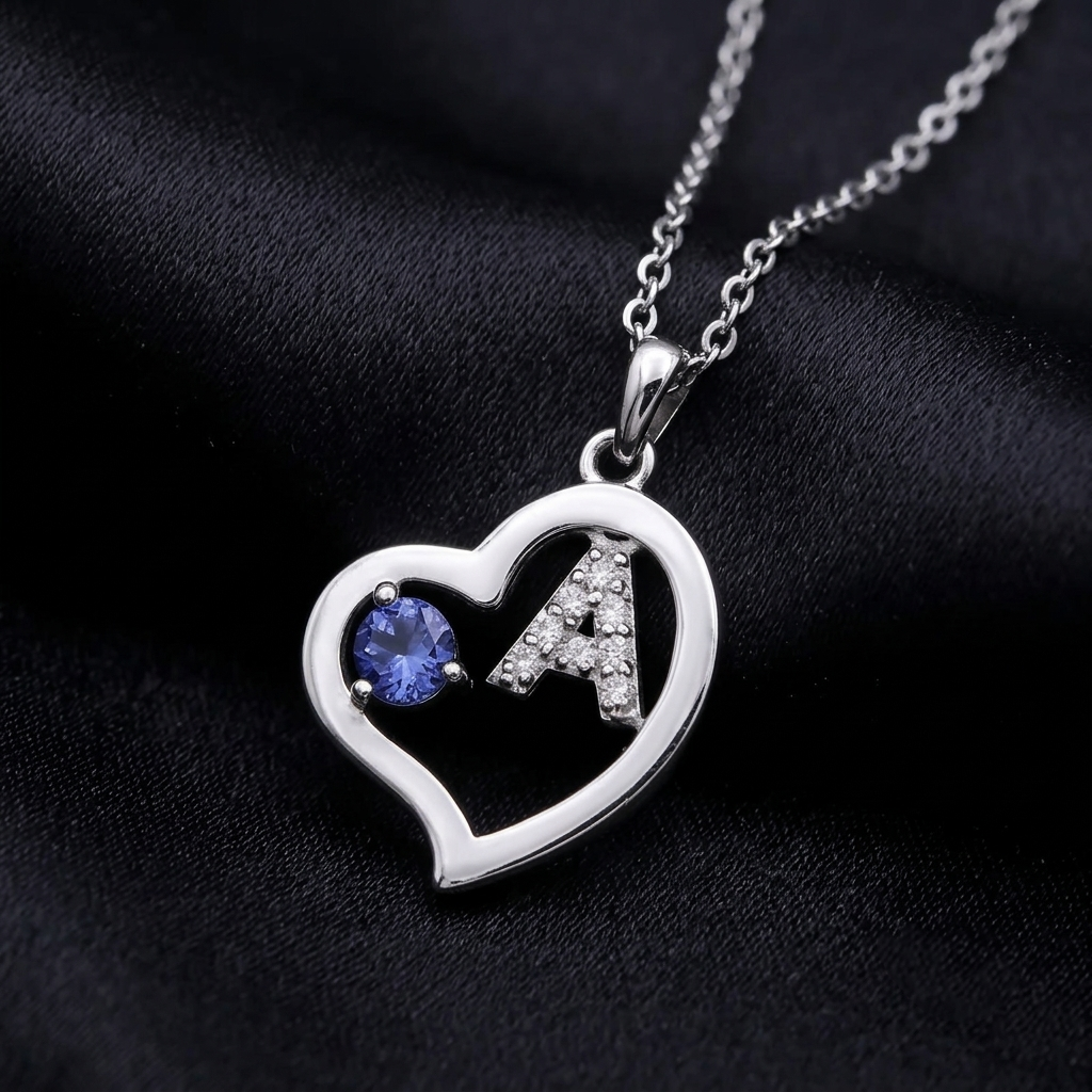 Everyday Heart Pendant Polished or Satin finish
